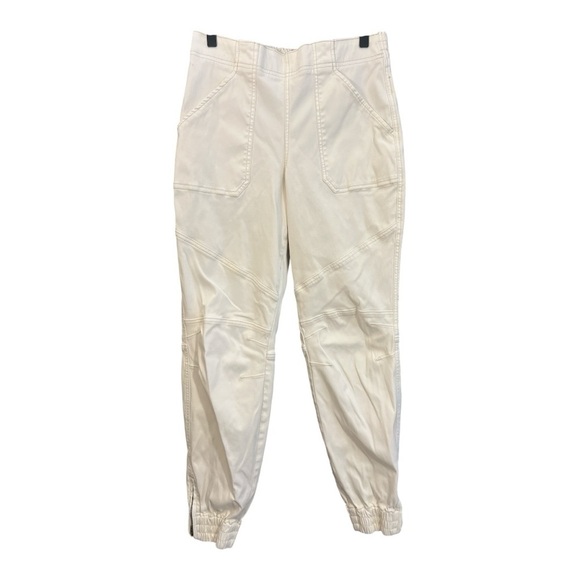 SPANX Pants - Spanx Stretch Twill Utility Cargo Joggers Cream Size Large H1